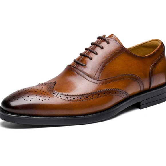 Autumn leather shoes for men